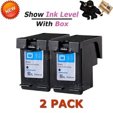 2 PK HP60XL 60 XL Black Ink For HP Deskjet F2410 F2420 F2480 F2488 F4480 F4280 picture