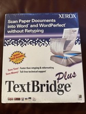 Xerox TextBridge Plus For Windows 95 NT 4.0 RARE NEW NOS VINTAGE  picture