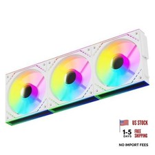 TR  TL-M12QW-S X3 120mm ARGB PC Fans, Triple Pack, Infinity Mirror ARGB White picture
