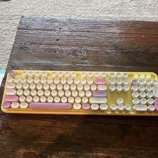 UBOTIE Sweet Wireless Keyboard & Mouse Combo QWERTY English 1600 DPI Yellow picture