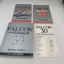 Falcon 3.0 & Mig-29 1991 Spectrum Holobyte Pc Computer Games Manuals Only picture