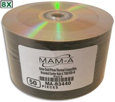 50-Pak MAM-A (Mitsui) GOLD (Archival-grade) 8X Shiny-Gold DVD+R, Mitsui #83440 picture