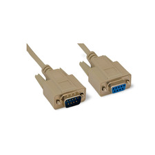 3ft DB9 Male to DB9 Female Serial Cable Extension - Beige picture