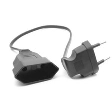 1PCS 0.6M EU Power Adapter Cord 2Pin Male to Female Plug Power Cable For UPS PDU picture