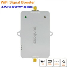 Sunhans Dual chip 4W 36dBm 2.4GHz WiFi Indoor Signal Booster Wireless Amplifier picture