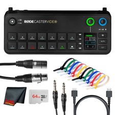 RODECaster Video All-in-One Production Console + 64GB Card + XLR Cable + 1/4 TRS picture