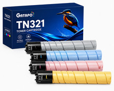 TN321 Toner Cartridges for Konica Minolta Bizhub C224/C284/C364 4PK picture