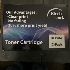 Etech Work CE278A 78A Black 1-Pack Toner Cartridge New Sealed picture