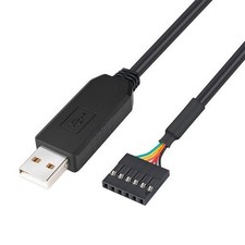 DTECH FTDI USB to TTL Serial 3.3V Adapter Cable UART IC FT232RL Chip (6ft Black) picture