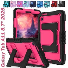 Rugged Stand Case Cover w/ Shoulder Strap For Samsung Galaxy Tab A11 8.7'' 2025 picture