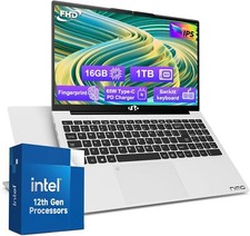15.6-FHD-Laptop Student, 16GB RAM 1TB SSD Backlit Keyboard WiFi 6 Win11 N100 picture