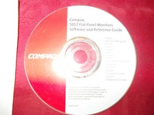 COMPAQ 5017 Flat Panel Monitor CD Software and Reference Guide start up CD Disk picture