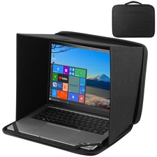 Universal Foldable Laptop Sun Shade & Privacy Shield - Fits 12-14 inch Laptop... picture