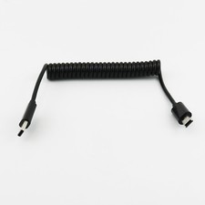 USB 3.1 Type C Male To Mini 5 Pin Male Spiral Coiled Data Sync Charger Cable 1m picture