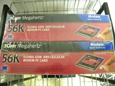 Two New 3Com Megahertz PCMCIA 56k Cellular Modem PC Card 6