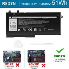 🧡LOT Replacement Battery For Dell Latitude 5400 5410 5500 5510 R8D7N W8GMW 51Wh picture