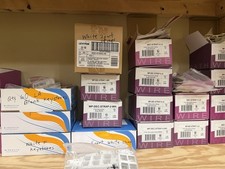 Lot Of Leviton/Wirepath Ivory Data Wall Plates, Keystone Inserts, RJ11,F Conn. picture