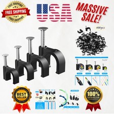 Assorted Sizes Black Cable Tacks - Essential Tool for Easy Cable Management picture