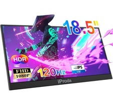 Iproda 18.5 Inch Portable Monitor | FHD 1080P | 120hz | PS5/4, Mac, PC | USB C picture