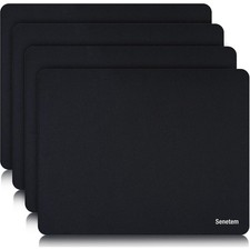 4-Pack Mouse Pad, Ultra-Smooth Gaming Mousepad, Non-Slip Rubber Base, Washable picture