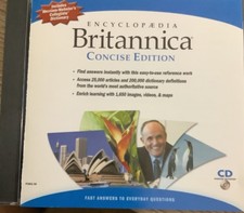 Encyclopedia Britannica Concise Edition CD Windows MAC Dictionary Thesaurus picture