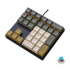 LINKEET Mechanical Numpad Rainbow Backlit Clicky Blue Switches Wired USB Numb... picture