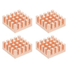 4 Pcs Copper Heatsink 14x14x6mm, Heat Sink Cooler Radiator for Raspberry Pi picture