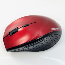TECKNET Bluetooth Wireless Mouse Red 4800 DPI  Gaming Desktop Laptop  picture