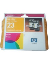 HP inkjet # 23 Tri-color Print Cartridge Ink SEALED exp. 9/2003 Twin Pack picture