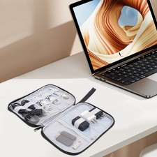 Portable Electronics Storage Case Travel Cable Organizer Charger Cord Bag picture