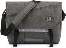 OIWAS Messenger Bag for Men, 15.6 Inch Laptop Crossbody Bags Inch, Grey  picture