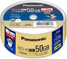 Panasonic Recording Blu-ray D50GB Write-Once Spindle 30pcs Japan LM-BRS50P30 picture