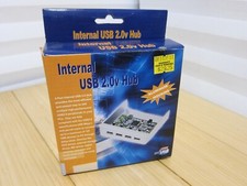 Vintage Aluminum Internal PC Case USB 2.0 4 Port Hub picture
