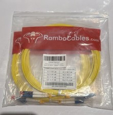 RAMBO CABLES OS2 LCU-LCU DX 5M Fiber Optic Patch Cables LOT/5 picture
