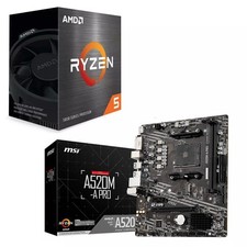 AMD Ryzen 5 5600 (T) + MSI A520M-A PRO AM4 microATX Motherboard BUNDLE picture