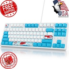 iRoboosta 87 Sea Red Switch Mechanical Keyboard picture