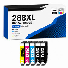 288XL 5PK 2BK/C/M/Y High Yield Ink Expression Home XP-330 XP-340 XP-430 XP-434  picture
