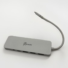 j5create JCD373 Type-C Hub USB HDMI Audio MicroSD 3.5mm USB-Powered White picture