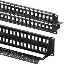 Cable Matters 2U 48 Port Keystone Patch Panel with Cable Management picture