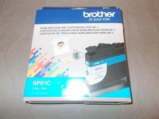 Brother SP01C Standard Capacity Sublimation Ink Cartridge CYAN 08/25 new in box picture