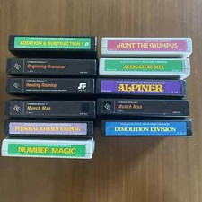 VTG Texas Instruments Computer TI-99/4a Game Lot Of 11 Alpiner Reading Roundup picture