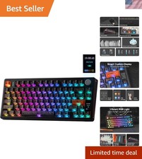 Customizable TH80 V2 PRO Wireless Keyboard - 78 Keys, Backlit, Long Battery Life picture
