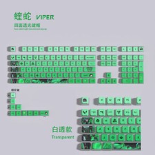 VALORANT Themed Keycaps Viper White translucent  119 keys ASA high degree picture
