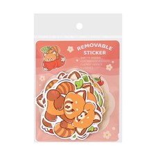 Cute Animal Removable Sticker Waterproof Surface 10 Pcs Decorative Tag School picture