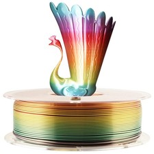 Silk Shiny Fast Color Gradient Change Rainbow Multicolored 3D Printer PLA Fil... picture