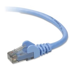 Belkin A3L980-05-BLU-S Cat6 Snagless RJ45 Ethernet Patch Cable 5ft Blue Cord picture
