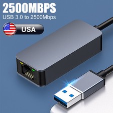2.5G USB 3.0 Ethernet Adapter Aluminum Case Fast & Stable for Gaming/Streaming picture