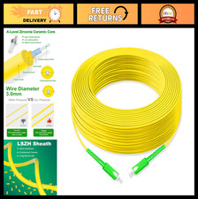 30M Fiber Optic Patch Cord SC APC to SC APC, Simplex Single Mode OS2 9/125μm Cab picture
