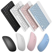 Mini Wireless Bluetooth Keyboard Mouse Set Rechargeable For Android ios Windows picture