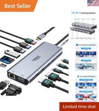 Selore USB C Docking Station Dual Monitor,Laptop Docking Station,14 in 1 Dock... picture